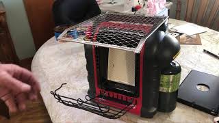 Cooking on Mr Heater  How to make a solid cooking grate