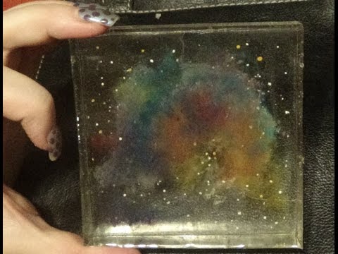 Creating a Resin Nebula (Whispering art for relaxation/ asmr)