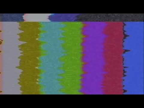 1H long Screensaver of Retro TV color bad signal Intro Video Loop no sound, no music