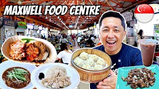 Best Eats at Maxwell Food Centre in Singapore! 🇸🇬 Singapore Chinatown Street Food Tour!