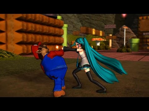 【第15回MMD杯本選】Miku Hatsune & Friends vs. Suha Mariwo (Mario)【VOCALOID Drama】