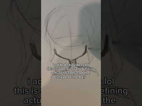 Hair drawing tutorial :33 #art #artist #youngartist #arttutorial #tutorial #trending #shortsfeed