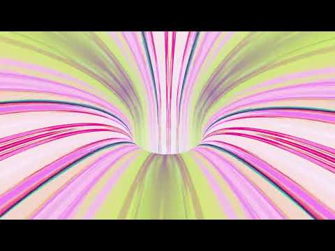 1H long relaxing satisfying Screensaver of colorful tunnel funnel Video Loop no sound, no music