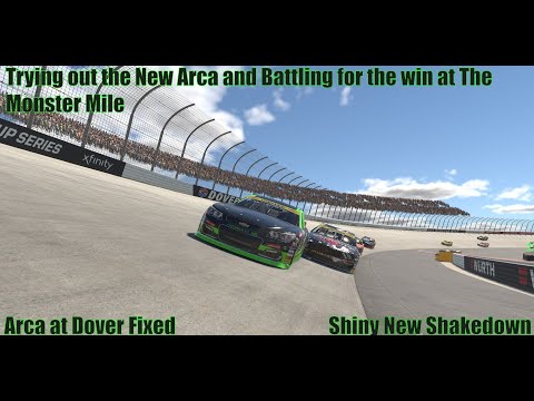 First Race in the New Arca car, battling for the win at Dover Week 13 Shiny new shakedown