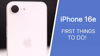 iPhone 16e - First 18 Things To Do! (Tips & Tricks)