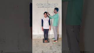 Jharkhand police Height measurement girls 148cm #girl #height #running #trending #shortvideo