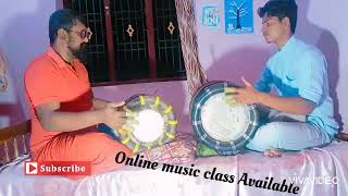 Thavil class for my senior student Mathew   #Thavil #Ghatam #Mridangam #KANJIRA