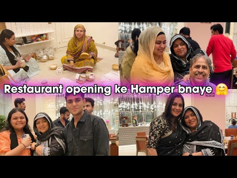 Humare Restaurant Opening ke gift hamper banaye | bahut dar lag raha hai