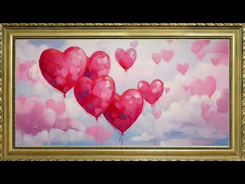 VALENTINES FREE TV WALLPAPER OIL PAINTING FRAMED VINTAGE SAMSUNG TV ART SCREENSAVER BACKGROUND 3HRS