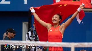 Zheng Qinwen gives China its first singles gold medal in a storied Paris Olympics run | NBC Sports