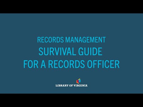 Survival Guide for a Records Officer