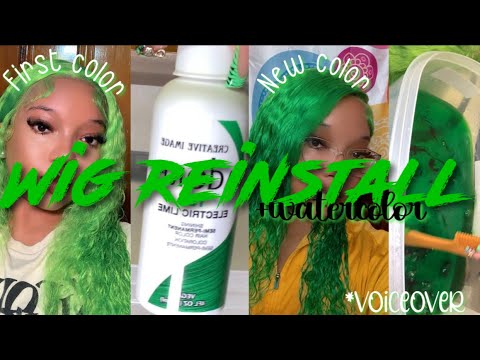 Wig reinstall + water coloring & updated review || Voice over ||