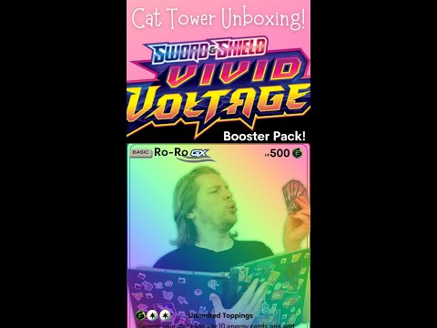 Cat Tower Unboxing - Vivid Voltage Cards!