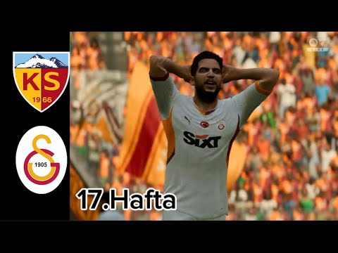 Kayserispor - Galatasaray SK MAÇI | Süper lig 17.Hafta 24/25 (Maç Özeti)