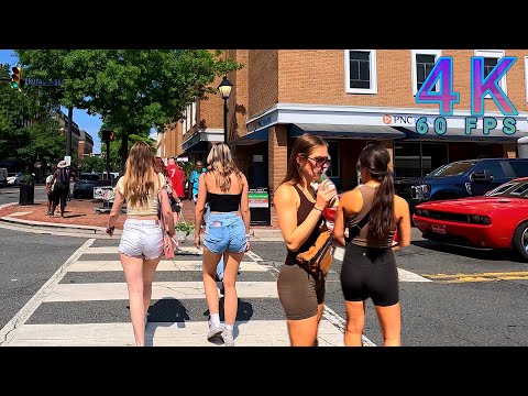 Alexandria Walk on a Beautiful Day, Virginia USA 4K-UHD