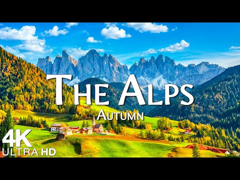 The Alps Autumn 4K - Scenic Relaxation Film With Calming Music - 4K Video Ultra HD