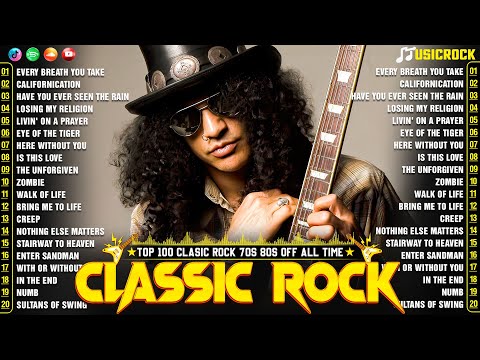 Classic Rock 70s 80s 90s Full Album🔥Nirvana, Queen, ACDC, Aerosmith, Bon Jovi, U2, Metallica, GNR