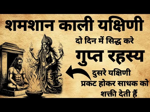 Shamshan Kali Yakshini Sadhna | शमशान काली यक्षिणी तामसिक साधना | #tantrasadhna