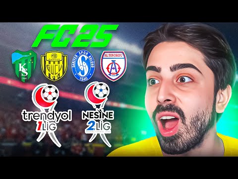 TFF 1. LİG ve ALT LİGLER OYUNA EKLENDİ! // YENİ FC 25 KARİYER MODU YAMASI ÇIKTI! @NeronTechGames