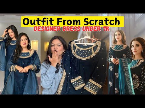 Quick Wedding Party Dress Creation | Tailoring an Outfit from Scratch | Affordable Designer Dress 🌈