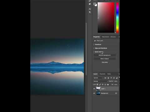 Make a Reflection - Short Photoshop Tutorial #shorts