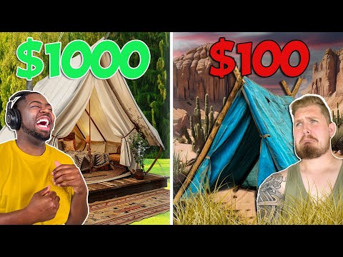 Cheap vs Expensive Camping Challenge!!!