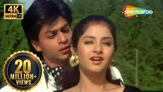 Aisi Deewangi Dekhi Nahi - 4K Song | Deewana | Shah Rukh Khan, Divya Bharti | Best Romantic Song