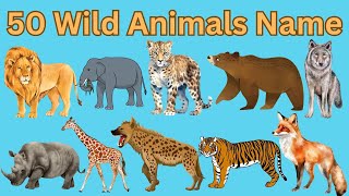 50 Wild Animals Name, English And Hind