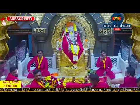 Sai Baba Live Darshan Today 5 January 2025 | Live From Shirdi 2025-01-05 07:03