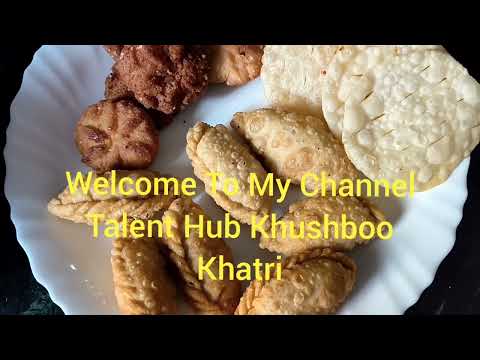 Teej Special Gujiya and khajoor ( Thekua ) recipe..