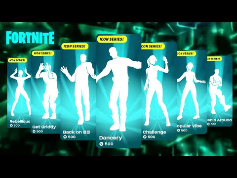 ALL ICON SERIES DANCES & EMOTES IN FORTNITE - Chapter 5 Season 2