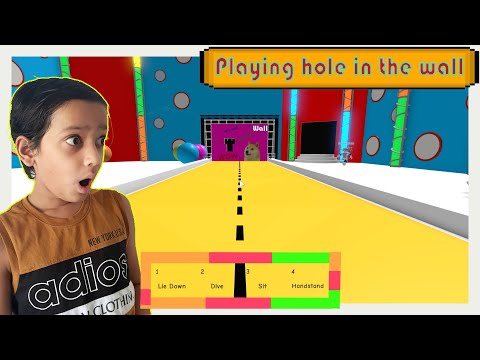 Playing hole in the wall Roblox!!!!!