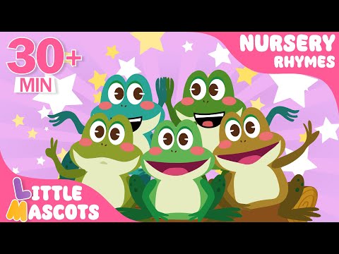 ✨ Five Little Speckled Frogs 🐸 + more Little Mascots Nursery Rhymes & Kids Songs