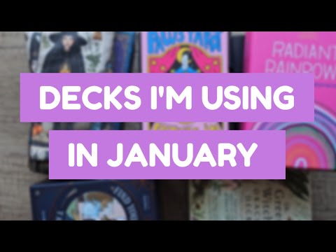 TAROT AND ORACLE DECKS I'M PLANNING ON USING IN JANUARY #Januarydecks2025