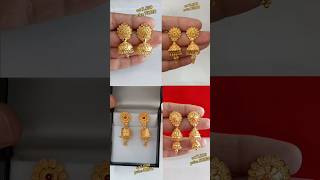 Latest Gold Jhumki Designs With Weight And Price || new light weight Jhumki designs with price