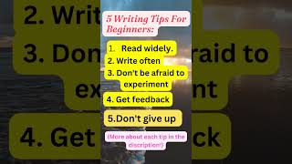 5 Creative writing Tips For Beginners