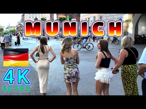 Munich Walk on a Beautiful Day Germany 4K UHD