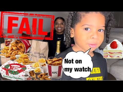 Kentucky For Christmas (KFC) Mukbang | Crunchy Chicken | FIRST & LAST with the Kids! 👎