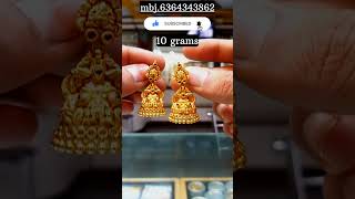 916 HM gold jhumka temple design #gold #shorts #jhumkas #viral #trending