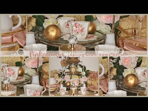 The Pinkalicious Spring Serving Station | 2023 Spring Glam Décor Ideas | Tablescape Tuesdays