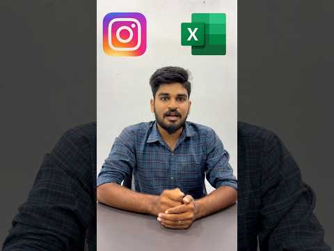 Learn Excel using Instagram @maiyyam #learning #excel #instagram #growth #new #tips #tricks #learn