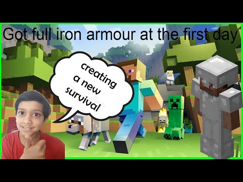 Created a new survival and got full iron Armour.