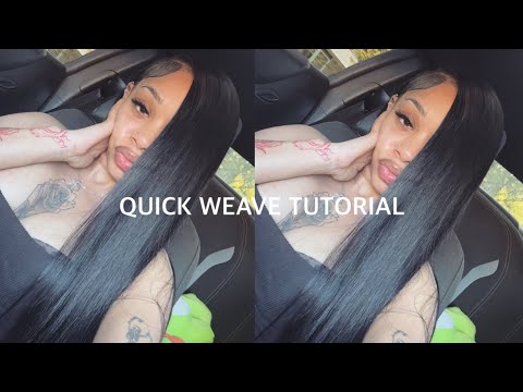 how to: deep side part quickweave tutorial 🎀 | raw bundles | ft. cinyola hair