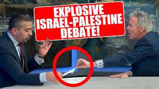 ZIONIST SNATCHES PAPER OUT OF MEHDI HASSAN’S HAND IN HEATED ISRAEL-PALESTINE DEBATE!