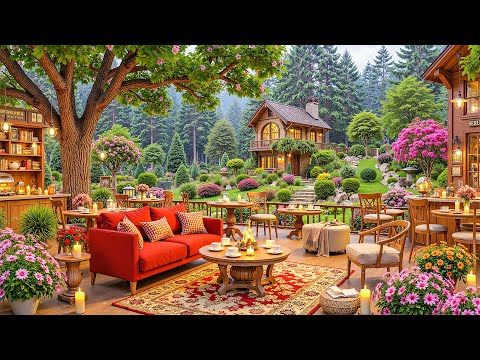 Spring Jazz Music for Work & Relaxation ☕ Cozy  Coffee Shop Ambience with Soft Jazz Instrumentals