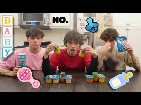 TRYING AND RATING BAD BABY FOOD !!