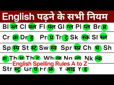 1English पढ़ने के नियम सीखें | English Spelling Rules| English book padhna kaise sikhe