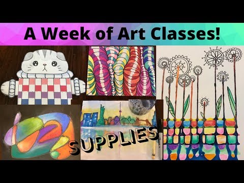 Art Lessons Trailer Supply Info for Miss Jill