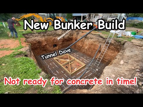 Underground Bunker Floor Digging and Concreting with JCB 3cx