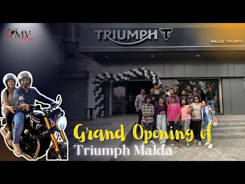 Grand Opening of Triumph Showroom😍First  Super Bike Showroom in Malda🏍️Awesome Riding Experience 🤩